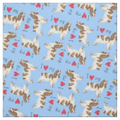 I Liebe mein englischer Cockerspaniel Stoff (Muster)