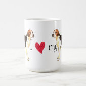 I Liebe mein englischer Foxhound Kaffeetasse (Mittel)