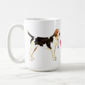 I Liebe mein englischer Foxhound Kaffeetasse (Links)
