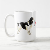 I Liebe mein englischer SpringerSpaniel Kaffeetasse (Links)