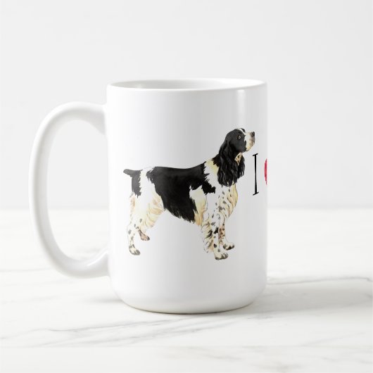 I Liebe mein englischer SpringerSpaniel Kaffeetasse (Links)