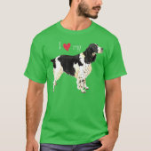 I Liebe mein englischer SpringerSpaniel T-Shirt (Vorderseite)