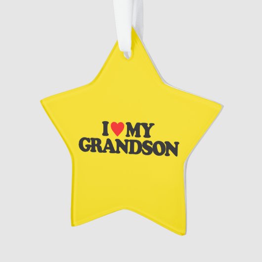 I LIEBE MEIN ENKEL ORNAMENT (Vorderseite)