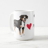 I Liebe mein Entlebucher Kaffeetasse (Vorderseite Links)