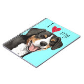 I Liebe mein Entlebucher Notizblock (Linke Seite)