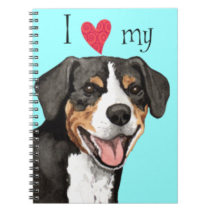 I Liebe mein Entlebucher Notizblock