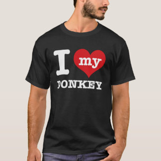 I Liebe mein Esel T-Shirt