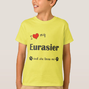 I Liebe mein Eurasier (weiblicher Hund) T-Shirt