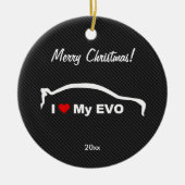 I Liebe mein EVO Keramikornament (Vorne)