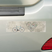 I Liebe mein Fahrrad Autoaufkleber (Auf Auto)