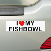 I Liebe mein Fishbowl Autoaufkleber (Auf Auto)