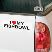 I Liebe mein Fishbowl Autoaufkleber (Auf Lkw)