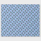 I Liebe mein Flach-Überzogener Retriever Geschenkpapier (Flach)