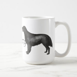 I Liebe mein Flach-Überzogener Retriever Kaffeetasse