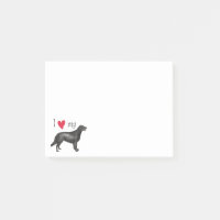 I Liebe mein Flach-Überzogener Retriever