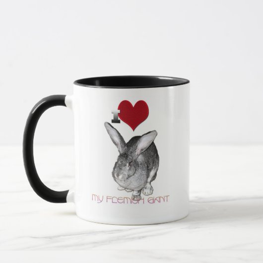 I Liebe mein flämischer Riese Tasse (Links)