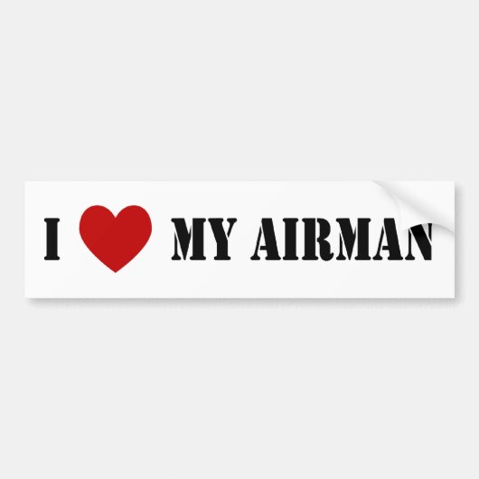 I Liebe mein Flieger Autoaufkleber (Vorne)