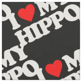 I LIEBE MEIN FLUSSPFERD STOFF (Nahaufnahme)