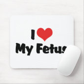 I Liebe mein Fötus Mousepad (Mit Mouse)