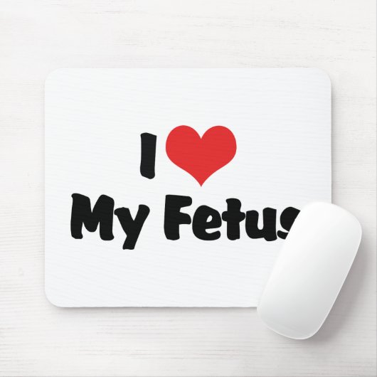 I Liebe mein Fötus Mousepad (Mit Mouse)