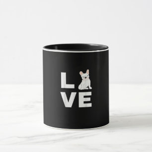 I Liebe mein französisches Bulldoghundgeschenk Tasse