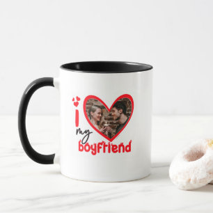 I Liebe Mein Freund Foto Geschenk Klassische Tasse