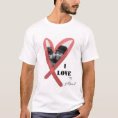 I LIEBE MEIN FREUND-FOTO T-Shirt (Vorderseite)