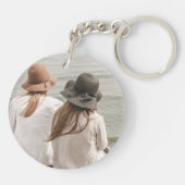 I Liebe Mein Freund Herzrasen Custom Foto Schlüsselanhänger (Rückseite)