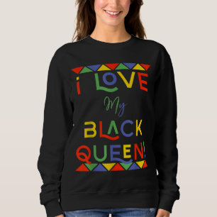 i Liebe mein Freund von der schwarzen Königin, afr Sweatshirt