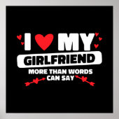 I Liebe mein Freundin Herz Poster (Vorne)