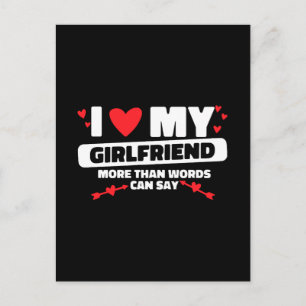 I Liebe mein Freundin Herz Postkarte