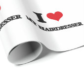 I Liebe mein Friseur Geschenkpapier (Rolleneckpunkt)