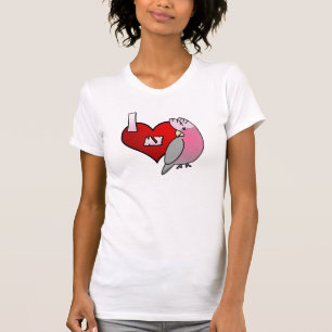 I Liebe mein Galah Cockatoo-T-Shirt T-Shirt