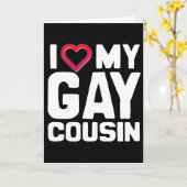 I LIEBE MEIN GAY COUSIN - -.pnng Karte (Gelbe Blume)