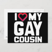 I LIEBE MEIN GAY COUSIN - -.pnng Postkarte (Vorne/Hinten)