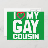 I LIEBE MEIN GAY COUSIN - -.pnng Postkarte (Vorne/Hinten)