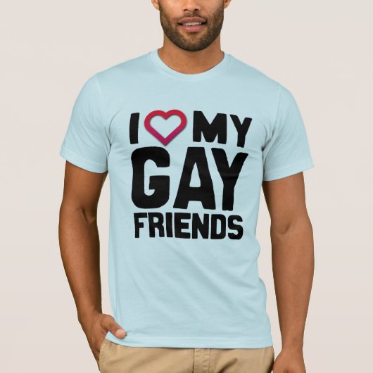 I LIEBE MEIN GAY FRIENDS -.pnng T-Shirt (Vorderseite)