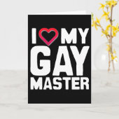 I LIEBE MEIN GAY MASTER - -.pnng Karte (Gelbe Blume)