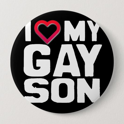 I LIEBE MEIN GAY SON - -.pnng Button (Vorderseite)