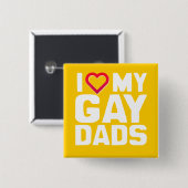 I LIEBE MEIN GAY VATER - -.pnng Button (Vorne & Hinten)