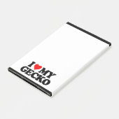 I LIEBE MEIN GECKO POST-IT KLEBEZETTEL (angewinkelt)