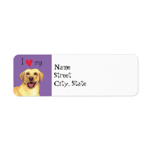 I Liebe mein gelber Labrador