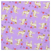 I Liebe mein gelber Labrador Stoff (Muster)