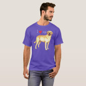 I Liebe mein gelber Labrador T-Shirt (Vorne ganz)