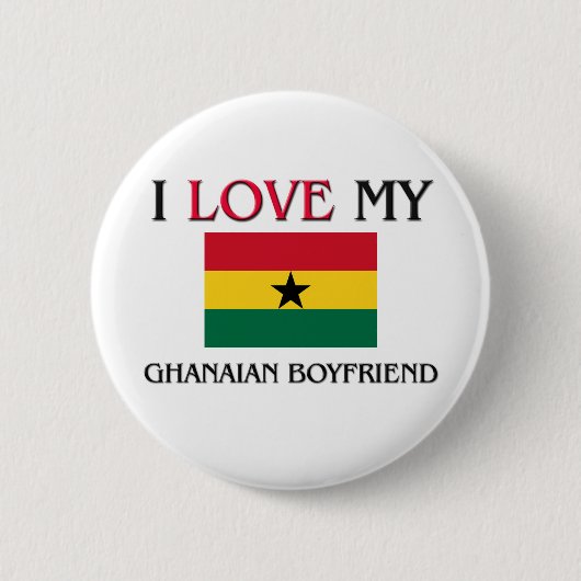 I Liebe mein ghanaischer Freund Button (Vorderseite)