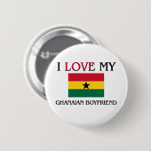 I Liebe mein ghanaischer Freund Button (Vorne & Hinten)
