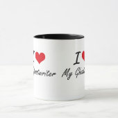I Liebe mein Ghostwriter Tasse (Zentrum)