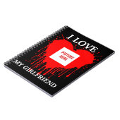 I LIEBE MEIN GIRLFRIEND CUSTOM VALENTINSTAG NOTIZBLOCK (Linke Seite)