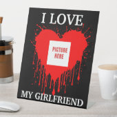 I LIEBE MEIN GIRLFRIEND CUSTOM VALENTINSTAG SOCKELSCHILD (In Situ)