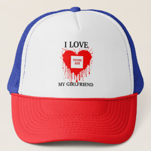 I LIEBE MEIN GIRLFRIEND CUSTOM VALENTINSTAG TRUCKERKAPPE